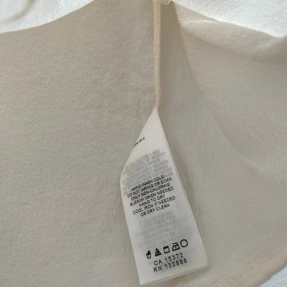 JOE FRESH - Ruffle Collar Silk Blouse - Picture 3 of 6